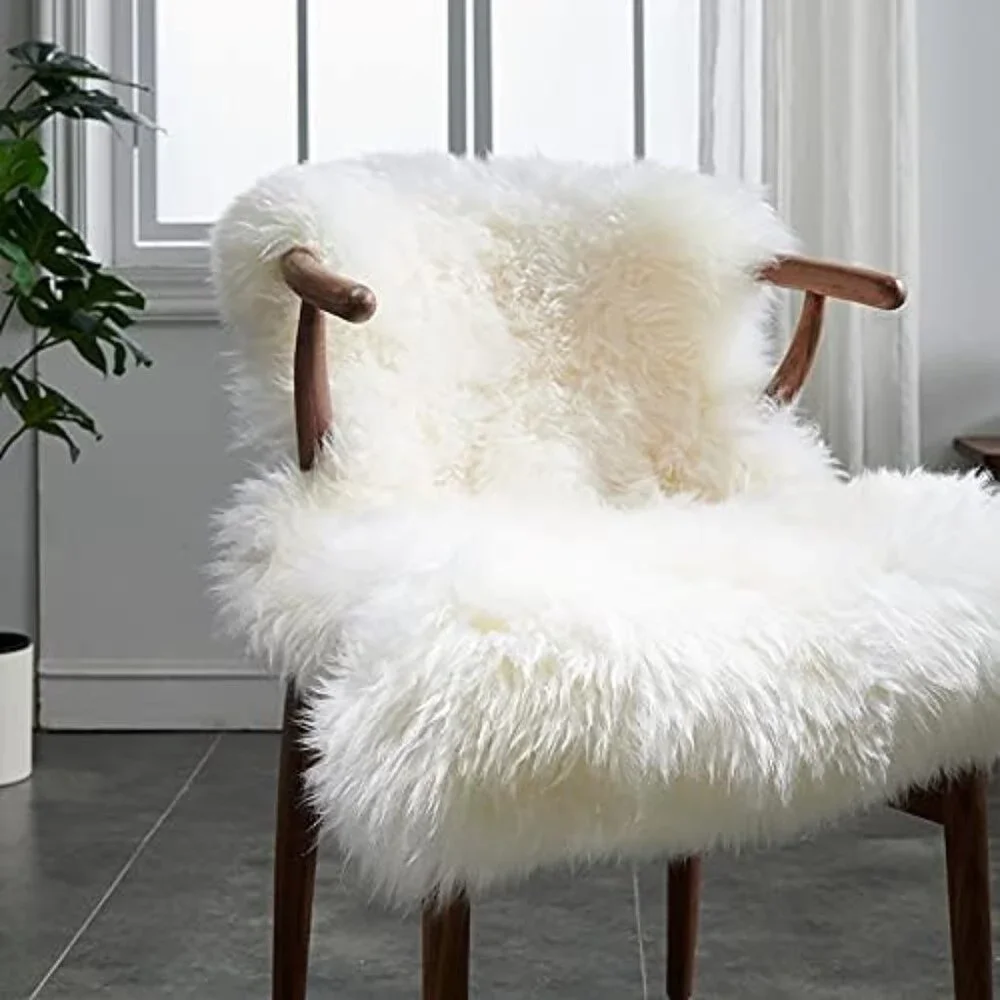New Premium Genuine Sheepskin Rug Brown Real Australia Sheepskin Natural Luxury